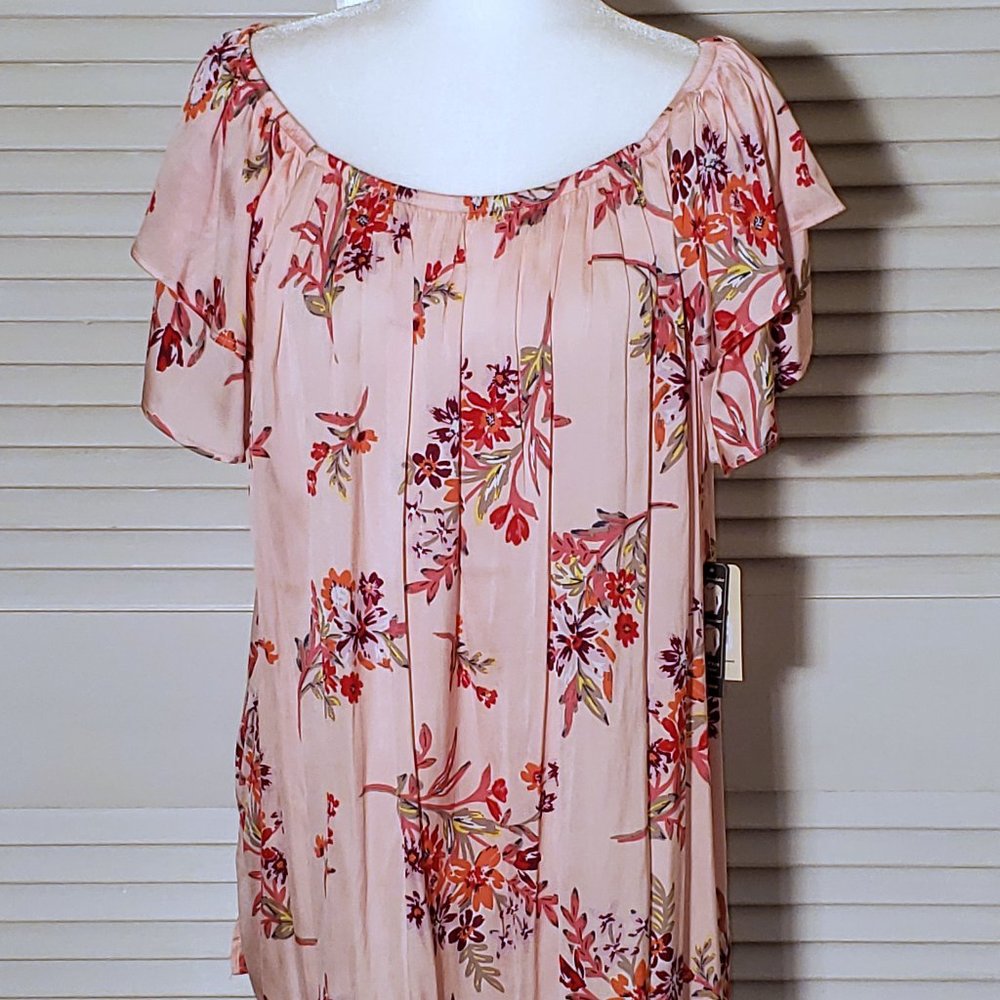 Terra & Sky 1X Babydoll Style Blouse